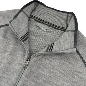 Smartwool Men's Merino Wool Half Zip Sweater Heather Gray XL